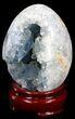 Crystal Filled Celestine (Celestite) Egg - Madagascar #41672-2